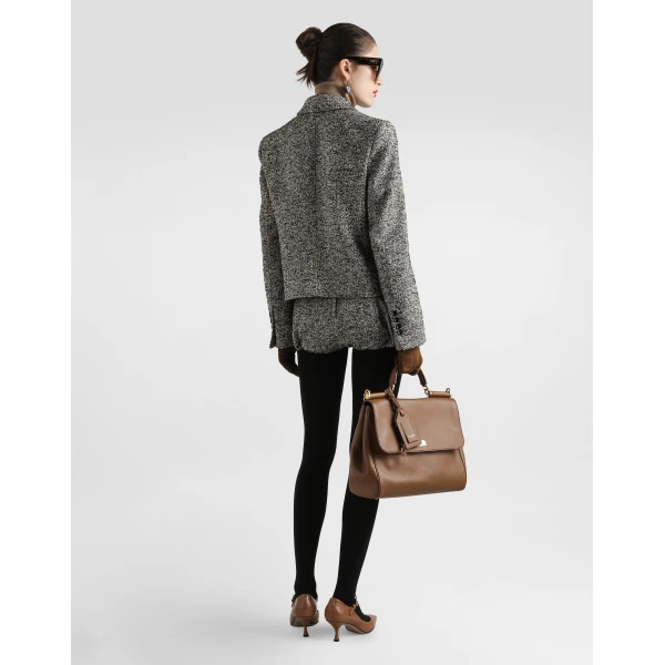 Dolce & Gabbana Dotted wool blend jacket, view 3