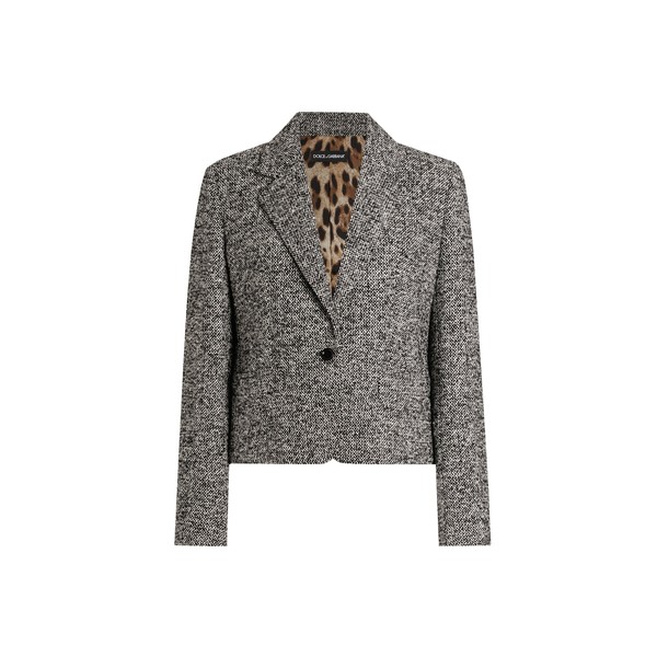 Dolce & Gabbana Dotted wool blend jacket