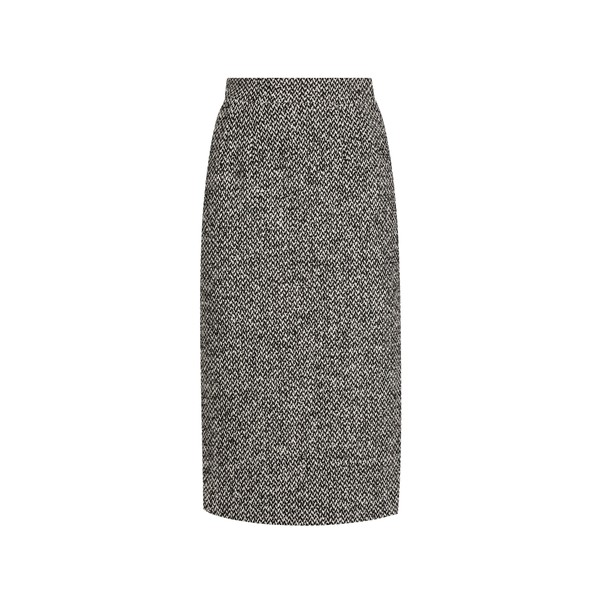 Dolce & Gabbana Dotted wool blend sheath skirt
