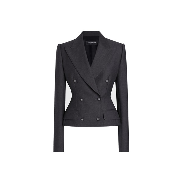Dolce & Gabbana Double-breasted Dolce jacket with DG-branded buttons