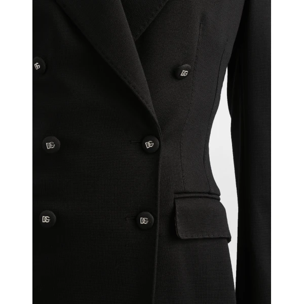 Dolce & Gabbana Double-breasted Milano rib jacket, view 4