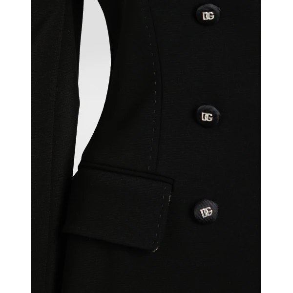 Dolce & Gabbana Double-breasted Turlington jacket in jersey Milano rib, view 3