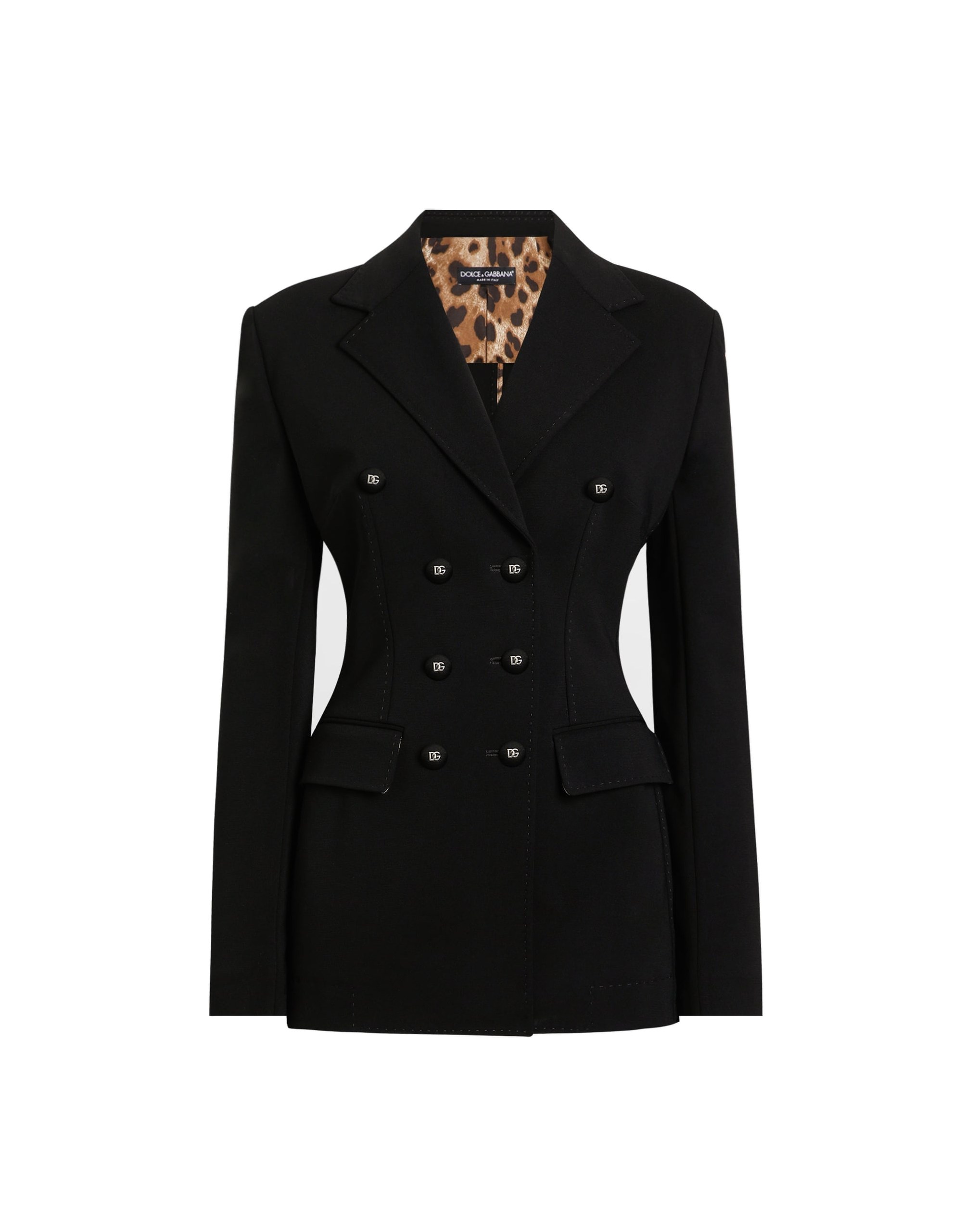 Dolce & Gabbana Double-breasted Turlington jacket in jersey Milano rib