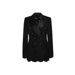 Dolce & Gabbana Double-breasted branded floral cordonetto lace Turlington-fit jacket