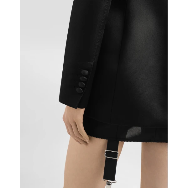 Dolce & Gabbana Double-breasted duchess jacket with conical cups, view 5