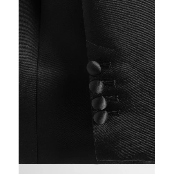 Dolce & Gabbana Double-breasted duchess jacket with conical cups, view 6