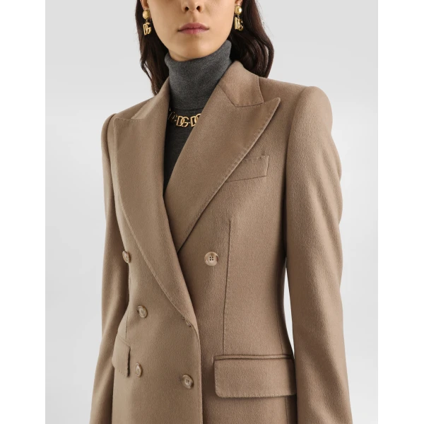 Dolce & Gabbana Double-breasted jacket in cashmere drap, view 4