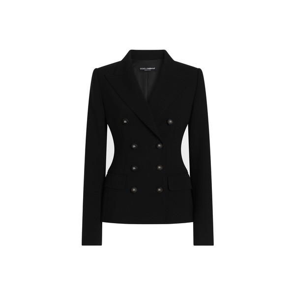 Dolce & Gabbana Double-breasted jacket in double wool crêpe