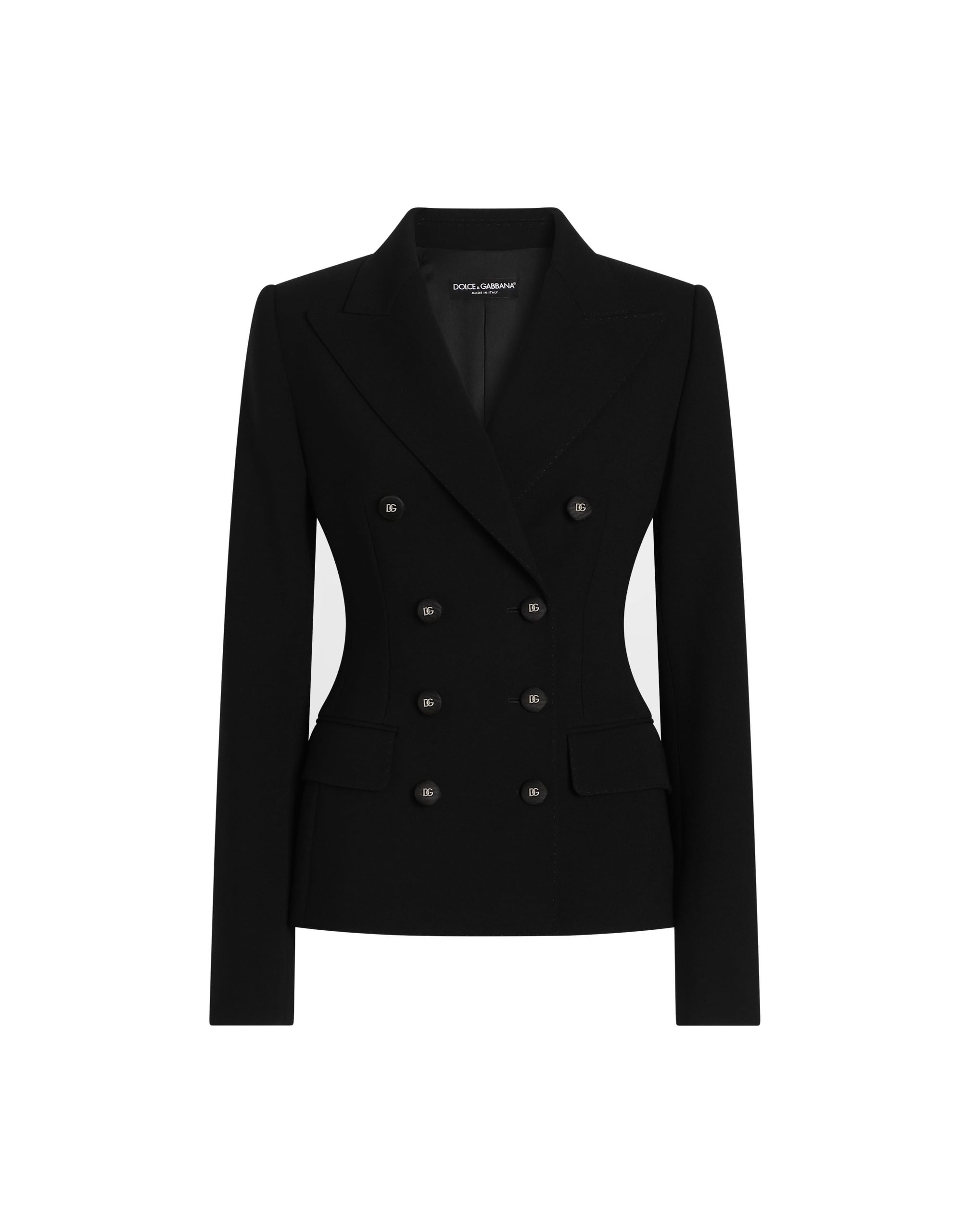 Dolce & Gabbana Double-breasted jacket in double wool crêpe