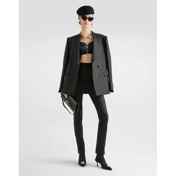 Dolce & Gabbana Double-breasted jacket in faille, view 2