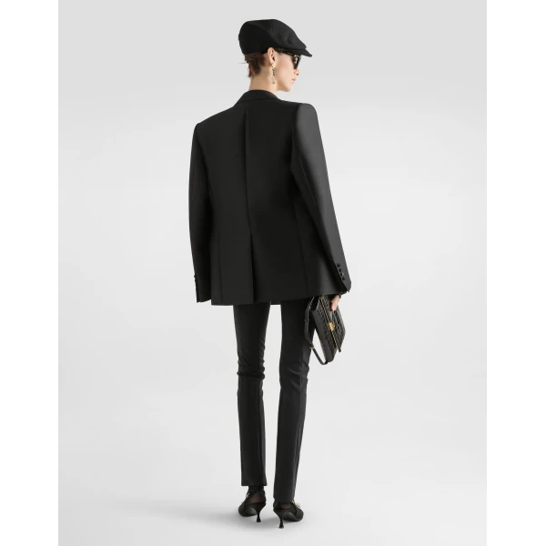 Dolce & Gabbana Double-breasted jacket in faille, view 3
