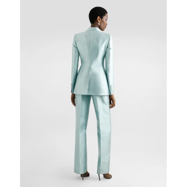 Dolce & Gabbana Double-breasted jacket in shantung silk, view 3