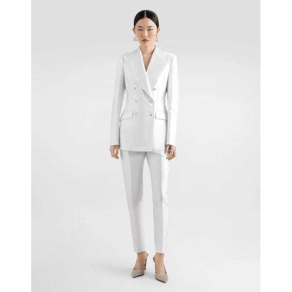 Dolce & Gabbana Double-breasted jacket in silk, view 2