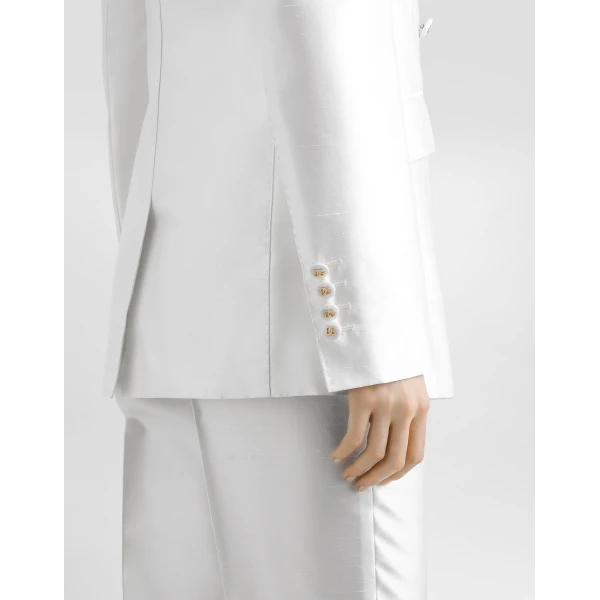 Dolce & Gabbana Double-breasted jacket in silk, view 5