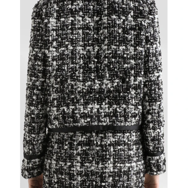 Dolce & Gabbana Double-breasted jacket in wool blend check, view 3