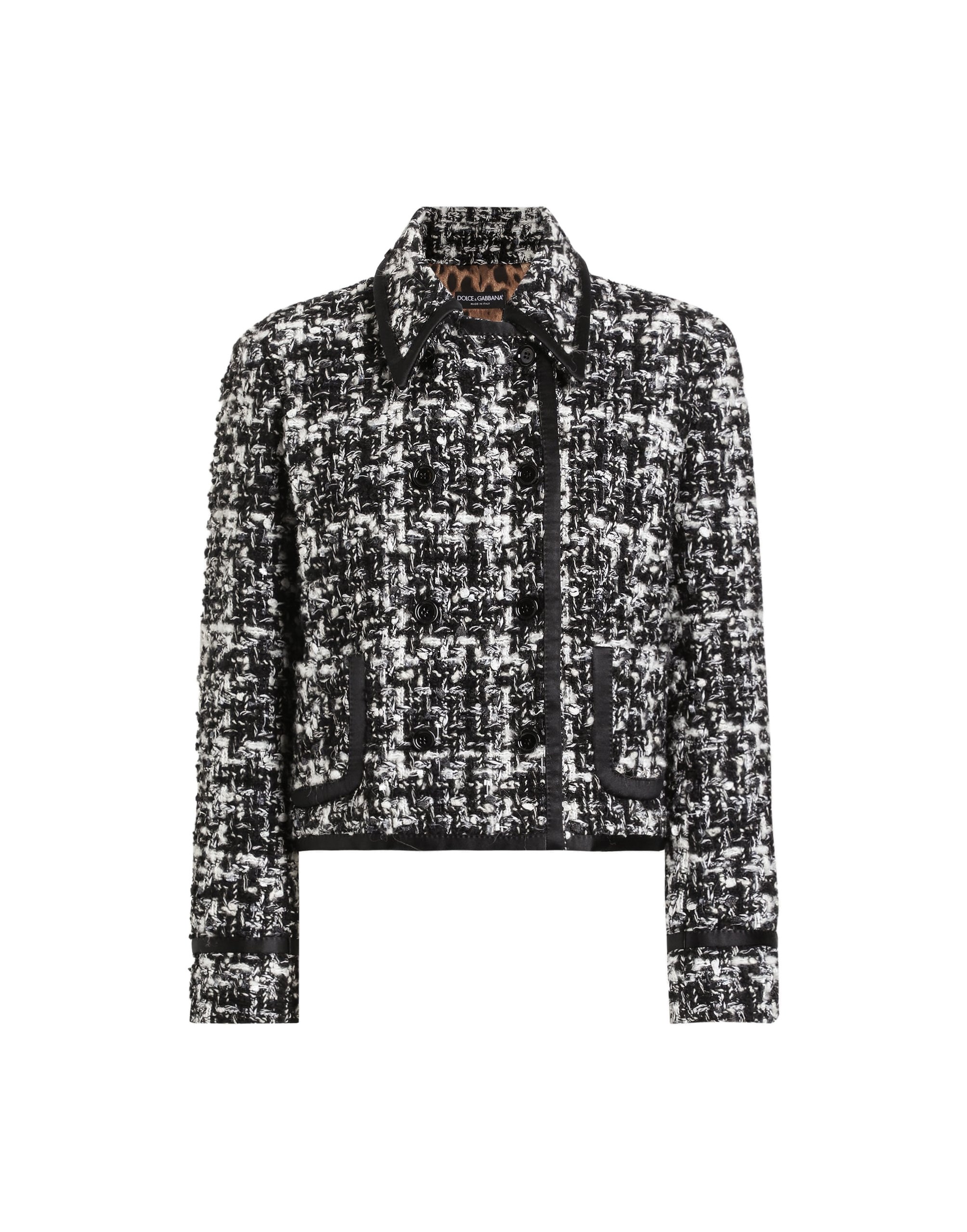 Dolce & Gabbana Double-breasted jacket in wool blend check