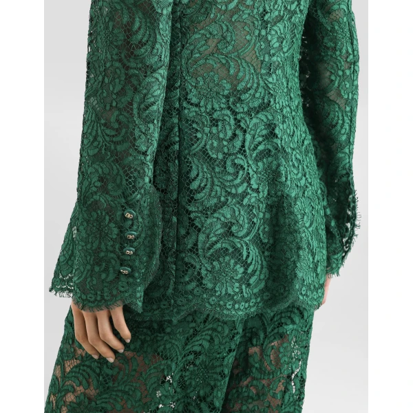 Dolce & Gabbana Double-breasted lace jacket, view 5