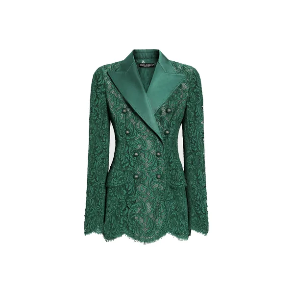Dolce & Gabbana Double-breasted lace jacket