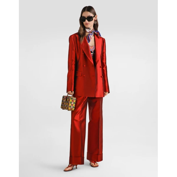 Dolce & Gabbana Double-breasted mikado jacket, view 2