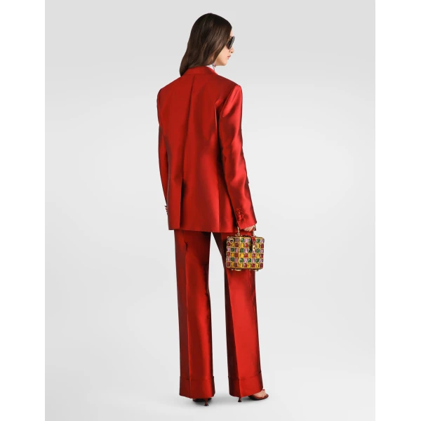 Dolce & Gabbana Double-breasted mikado jacket, view 3