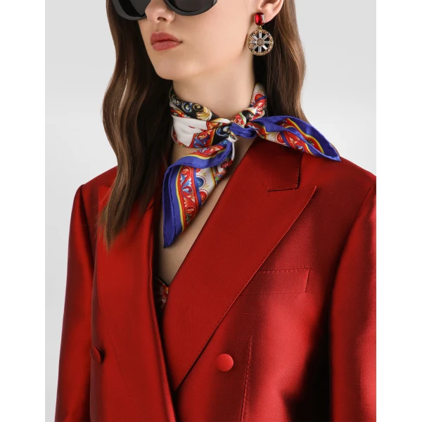 Dolce & Gabbana Double-breasted mikado jacket, view 4