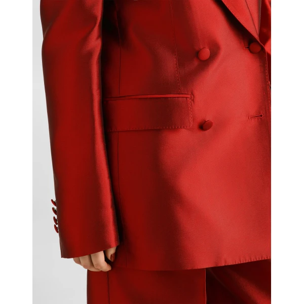 Dolce & Gabbana Double-breasted mikado jacket, view 5