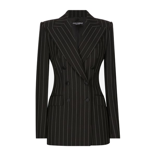 Dolce & Gabbana Double-breasted pinstripe wool Turlington jacket