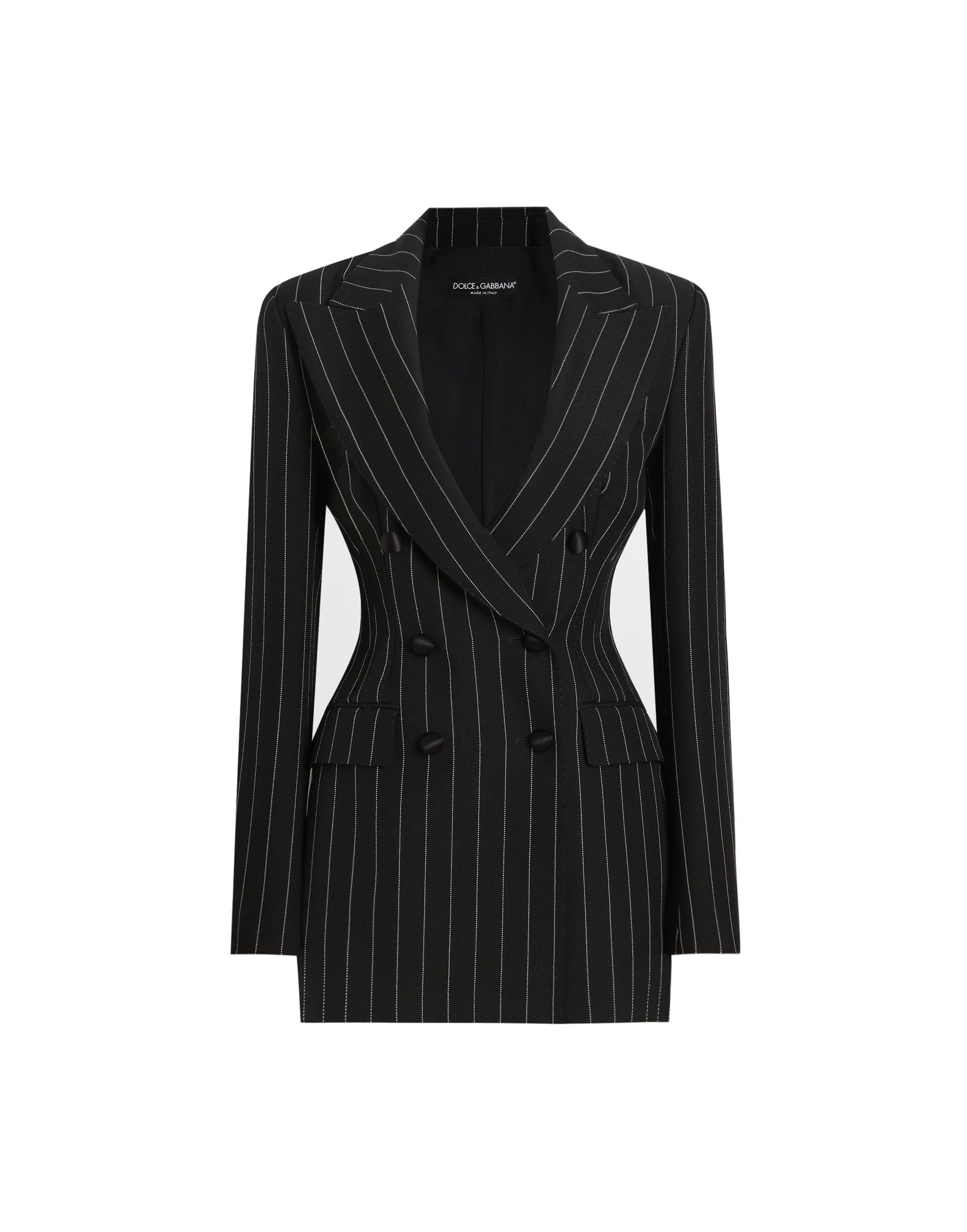 Dolce & Gabbana Double-breasted pinstripe wool jacket