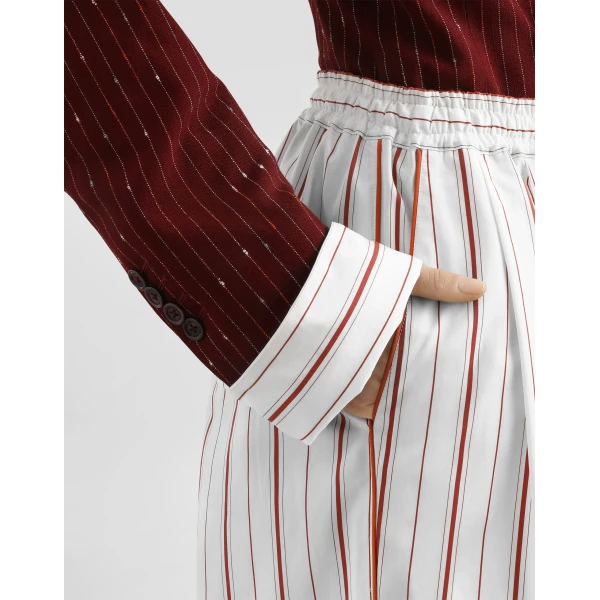 Dolce & Gabbana Double-breasted pinstriped taormina jacket, view 6