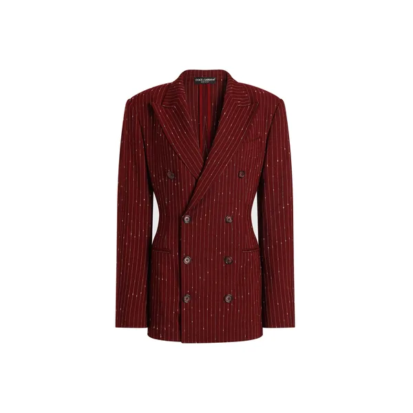 Dolce & Gabbana Double-breasted pinstriped taormina jacket