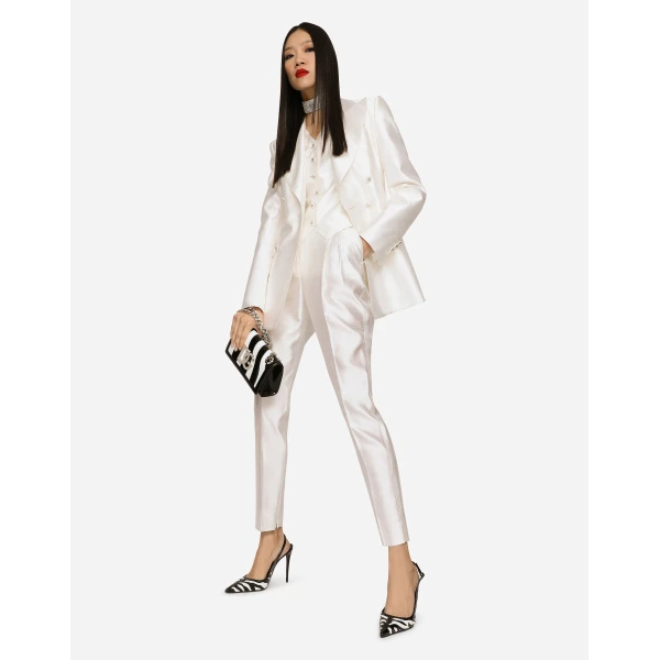 Dolce & Gabbana Double-breasted shantung Turlington blazer, view 2