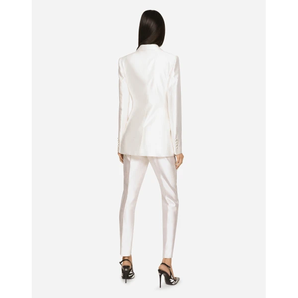 Dolce & Gabbana Double-breasted shantung Turlington blazer, view 4
