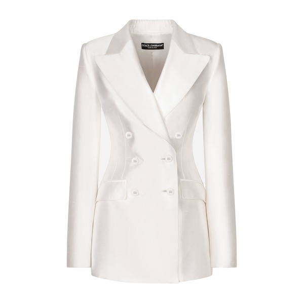 Dolce & Gabbana Double-breasted shantung Turlington blazer