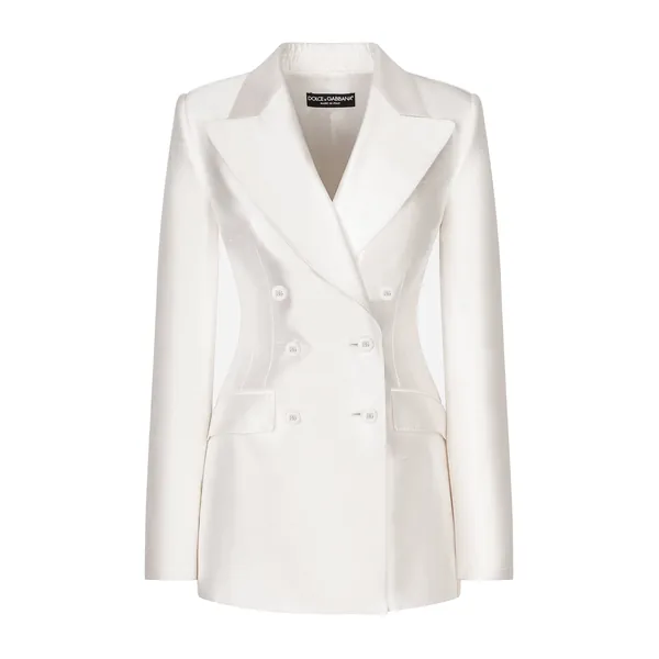 Dolce & Gabbana Double-breasted shantung Turlington blazer