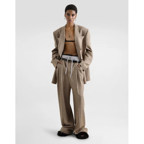 Dolce & Gabbana Double-breasted sicilia tweed-effect jacket, view 2