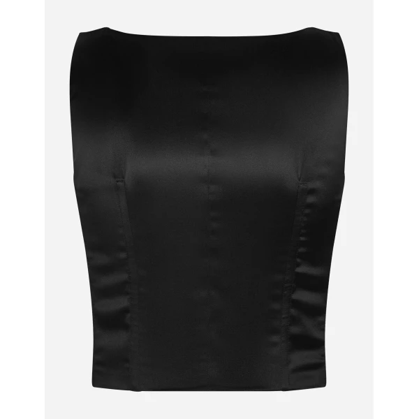 Dolce & Gabbana Double-breasted silk duchesse tuxedo jacket, view 2