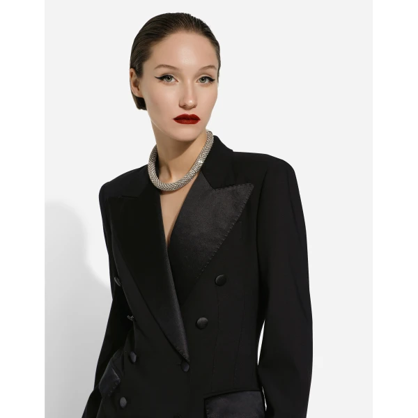 Dolce & Gabbana Double-breasted tuxedo jacket bodysuit, view 5