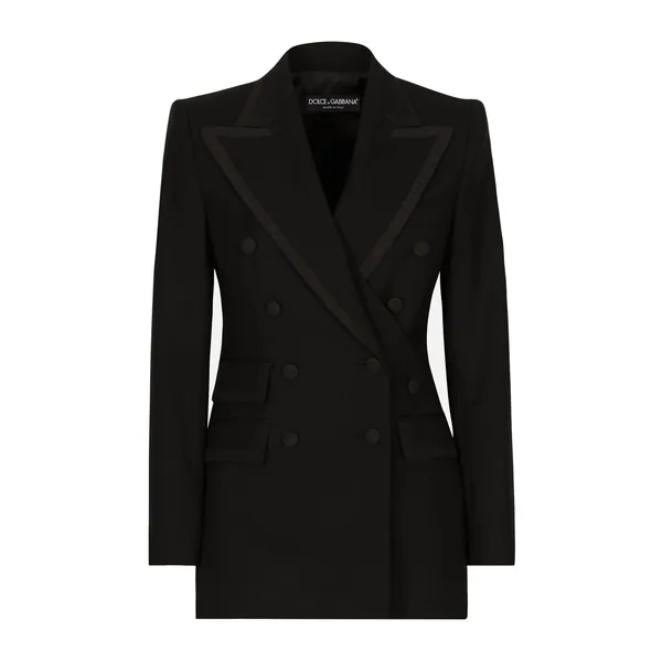 Dolce & Gabbana Double-breasted twill Turlington tuxedo jacket