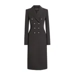 Dolce & Gabbana Double-breasted wool coat with DG-branded buttons