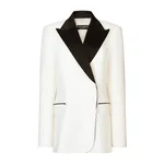 Dolce & Gabbana Double-breasted wool crepe jacket with tuxedo lapels
