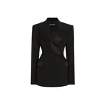 Dolce & Gabbana Double-breasted wool gabardine tuxedo jacket