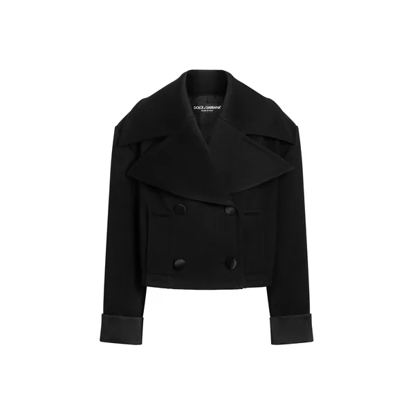 Double-breasted wool jacket
