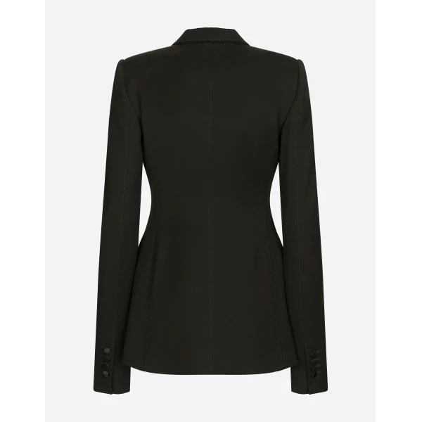 Dolce & Gabbana Double-breasted woolen jacket with side vents, view 2