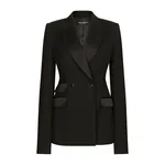 Dolce & Gabbana Double-breasted woolen jacket with side vents
