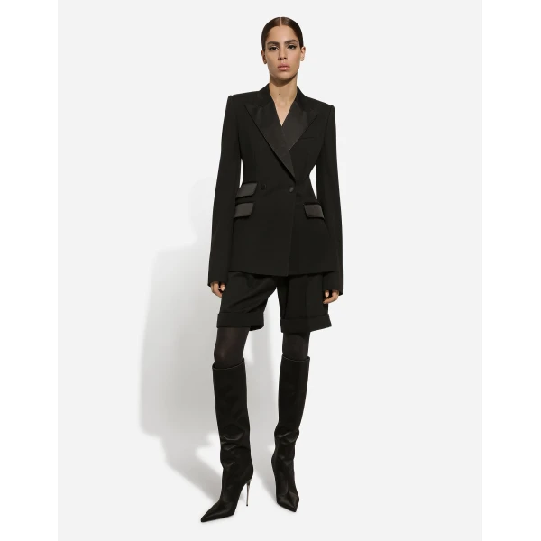 Dolce & Gabbana Double-breasted woolen jacket with side vents, view 3
