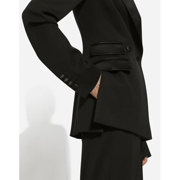 Dolce & Gabbana Double-breasted woolen jacket with side vents, view 5