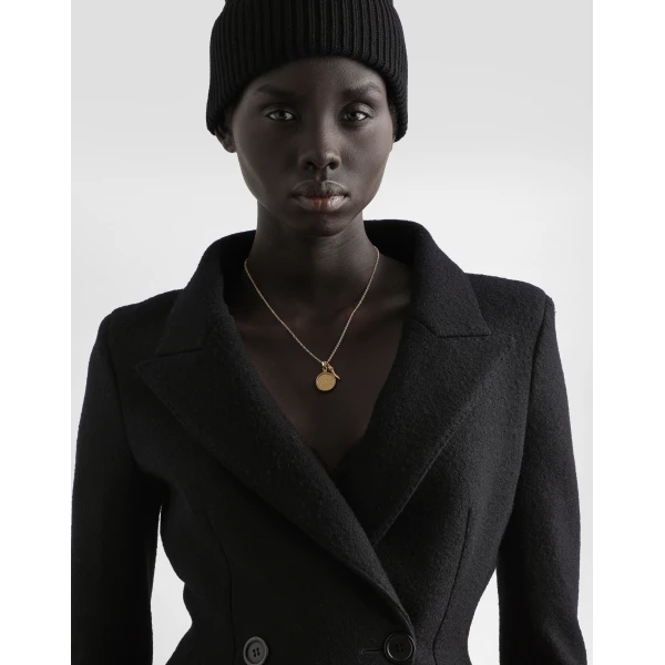 Dolce & Gabbana Double-breastedwool coat, view 4