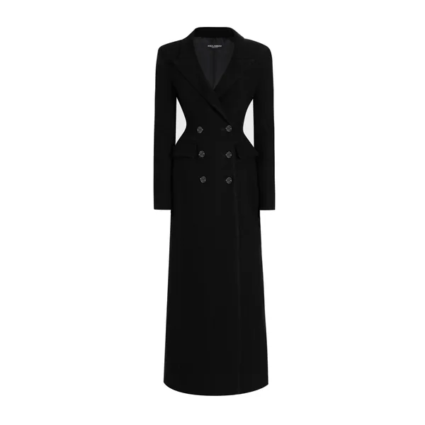 Double-breastedwool coat