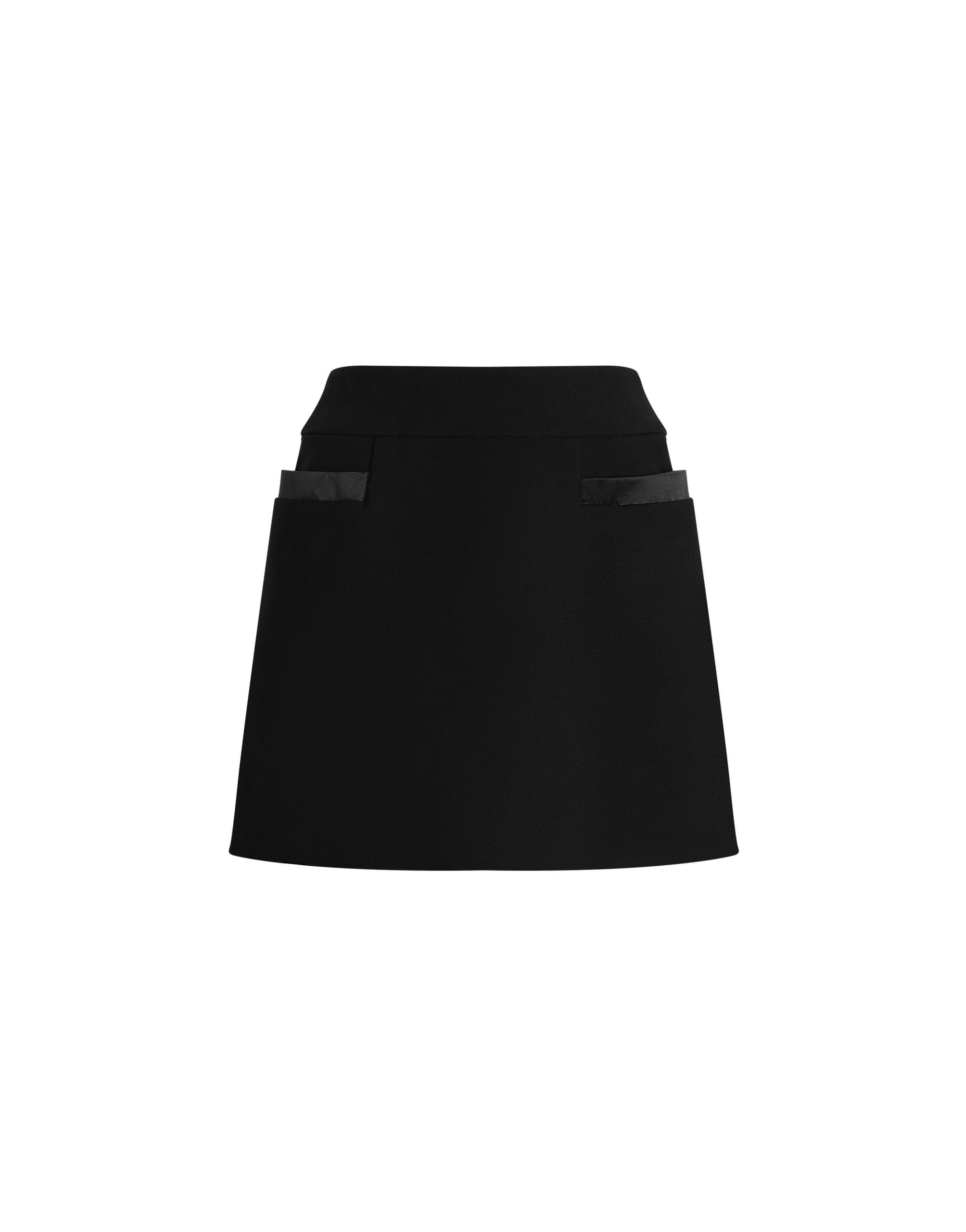 Dolce & Gabbana Double crêpe basque skirt