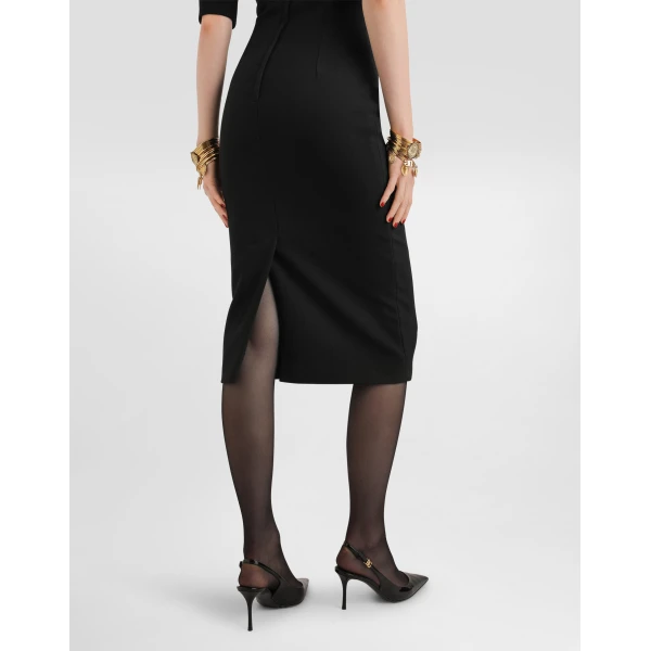 Dolce & Gabbana Double wool crêpe dress, view 5